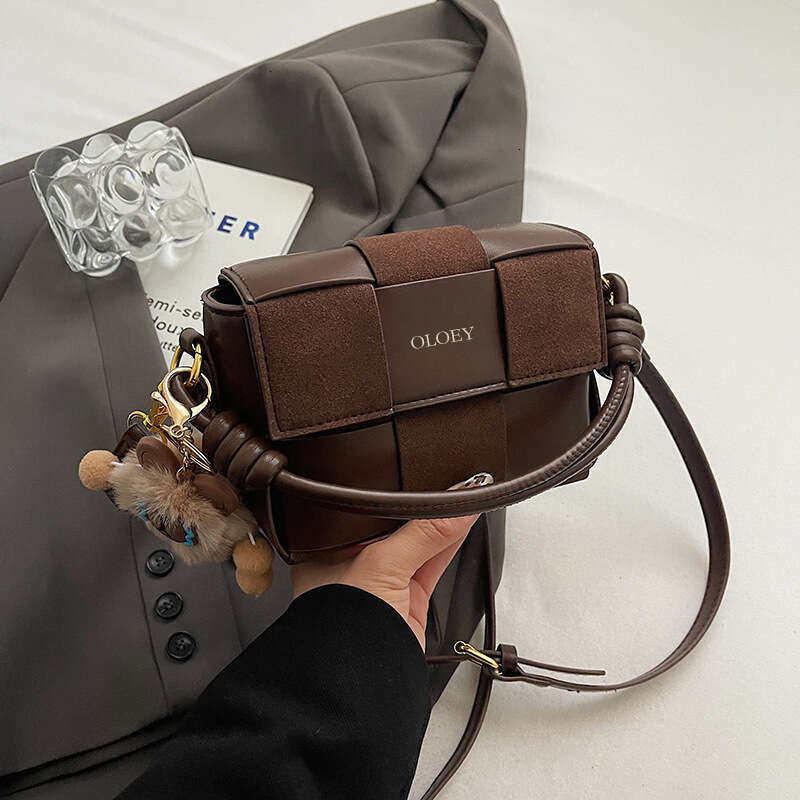 fast shipping designer bags 2025S women new trendy high-end handbag fashion versatile shoulder crossbody autumn and winter texture splicing small squa