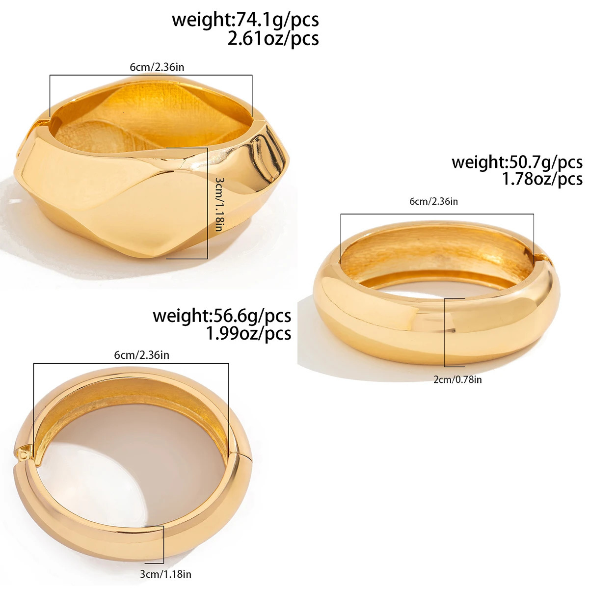 UK Exaggerated Punk Heavy Metal Spring Bangles for Women Vintage Gold Color Arm Bracelets Grunge Jewelry Steampunk Men 250512