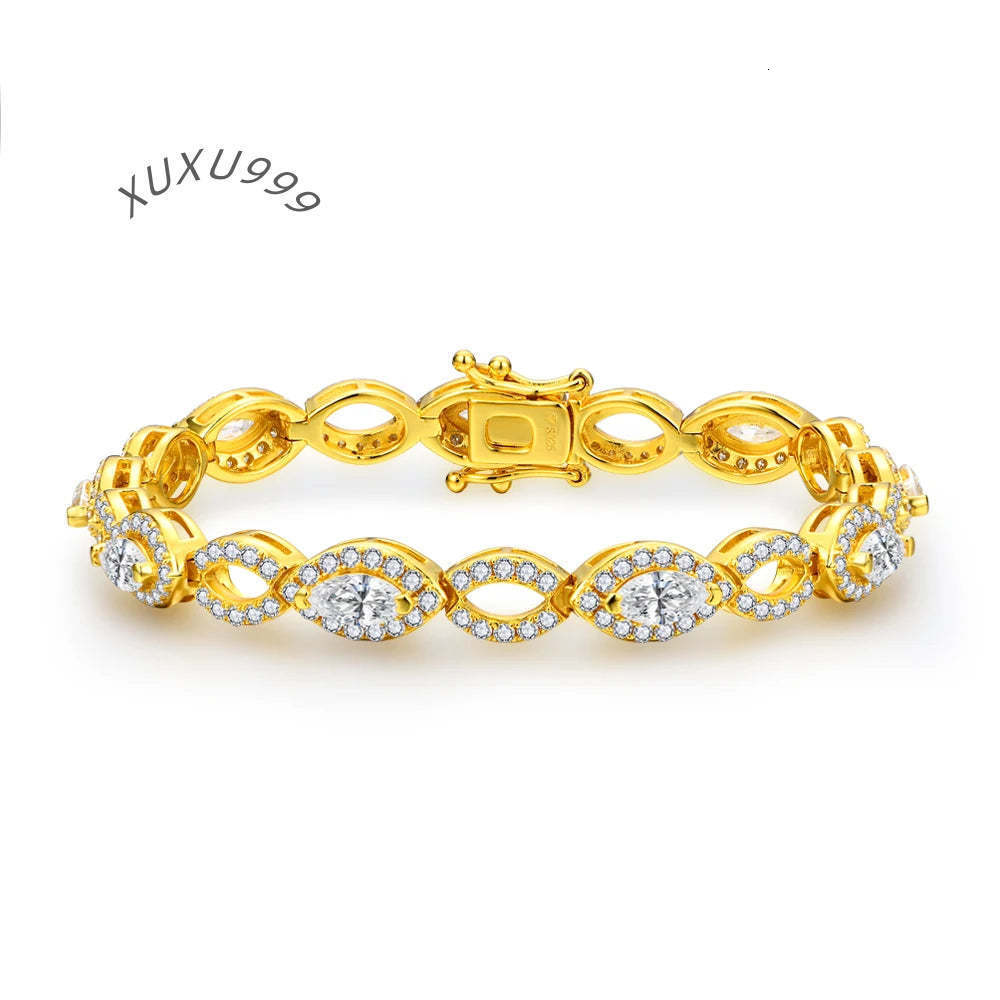 Fine Moissanite Tennis Bracelet Elegant Moissanite Jewelry