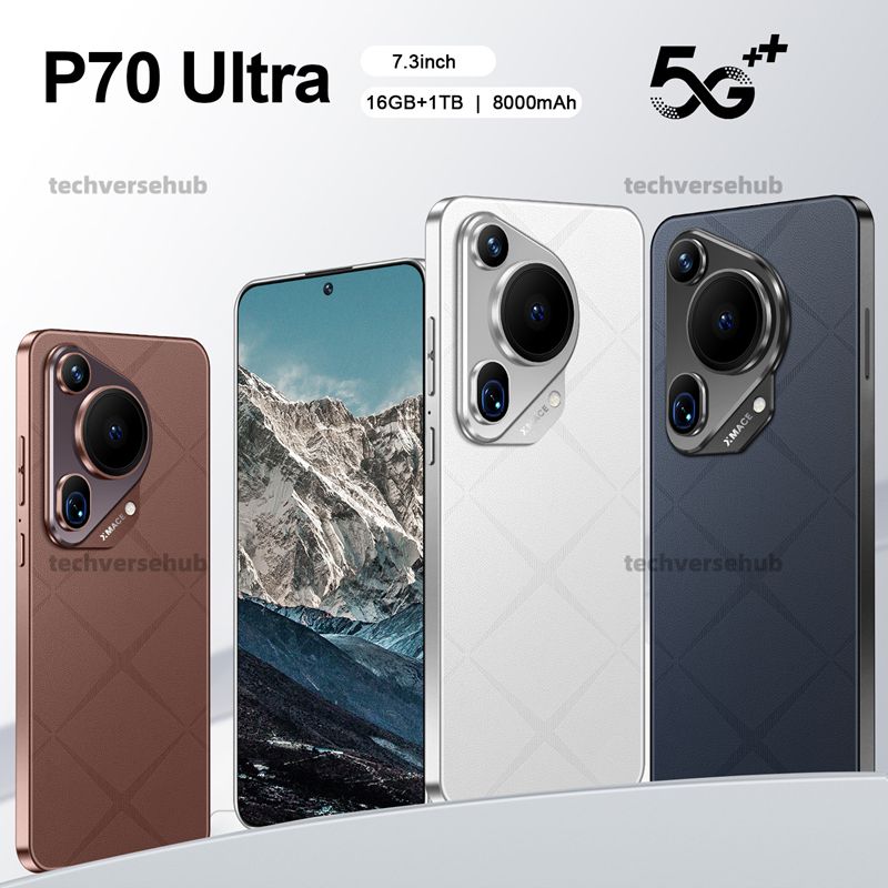 In Demand P70 Ultra Model Cellphone | High-Quality Full-Hole Design Smart Device Ready for Purchase