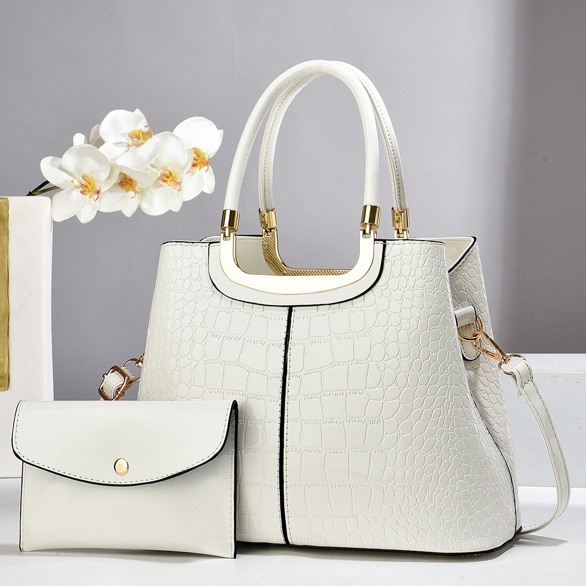 Free Shipping 2025 Trendy Stone Texture Shoulder Bag - Designer Large Capacity Tote for Women, Fashionable Crossbody Purse with Adjustable Strap