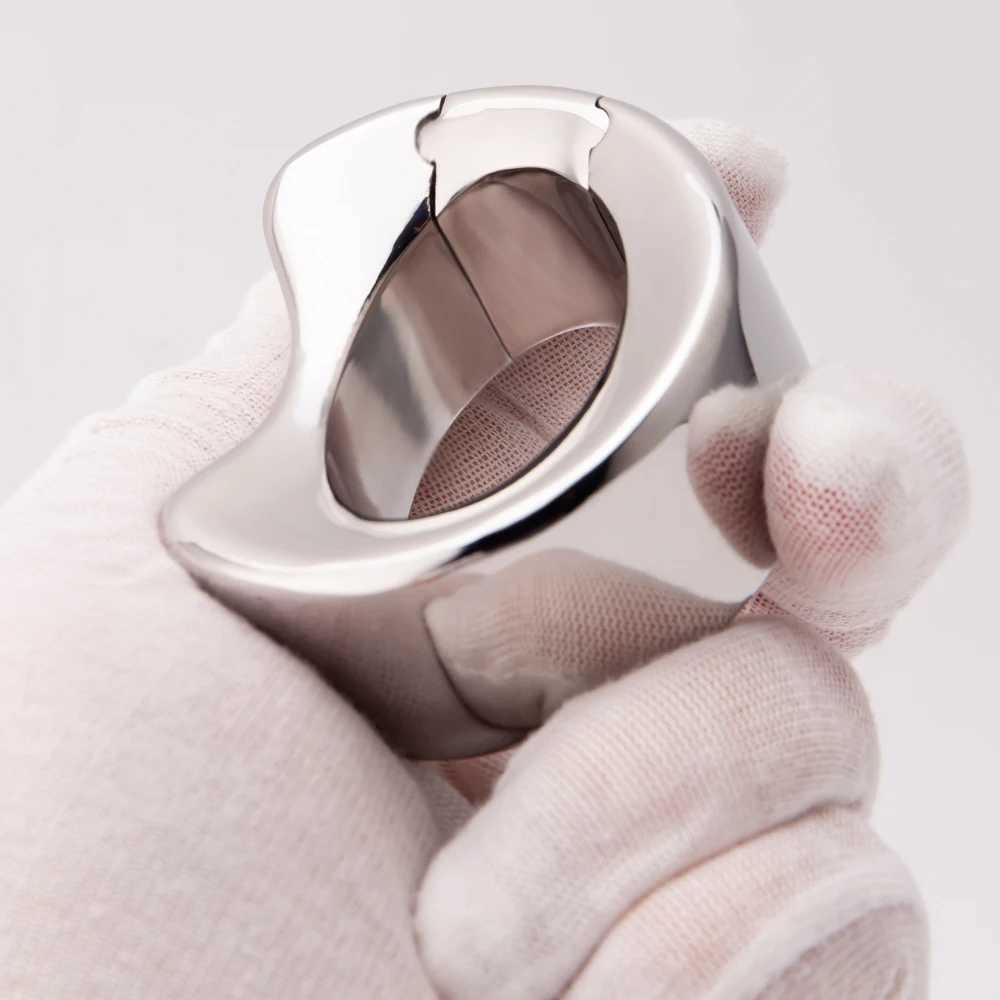 Male Heavy Duty Ball Stretcher Metal Scrotum Pendant Testicular Weight Cock Ring Penis Restraint Stainless Steel Sex Toys For Men W250512