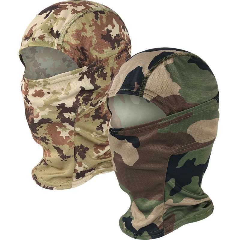 Tactical Camouflage Balaclava Full Face Mask CS Wargame Army Hunting Cycling Sports Helmet Liner Cap Military Multicam CP ScarfW250512