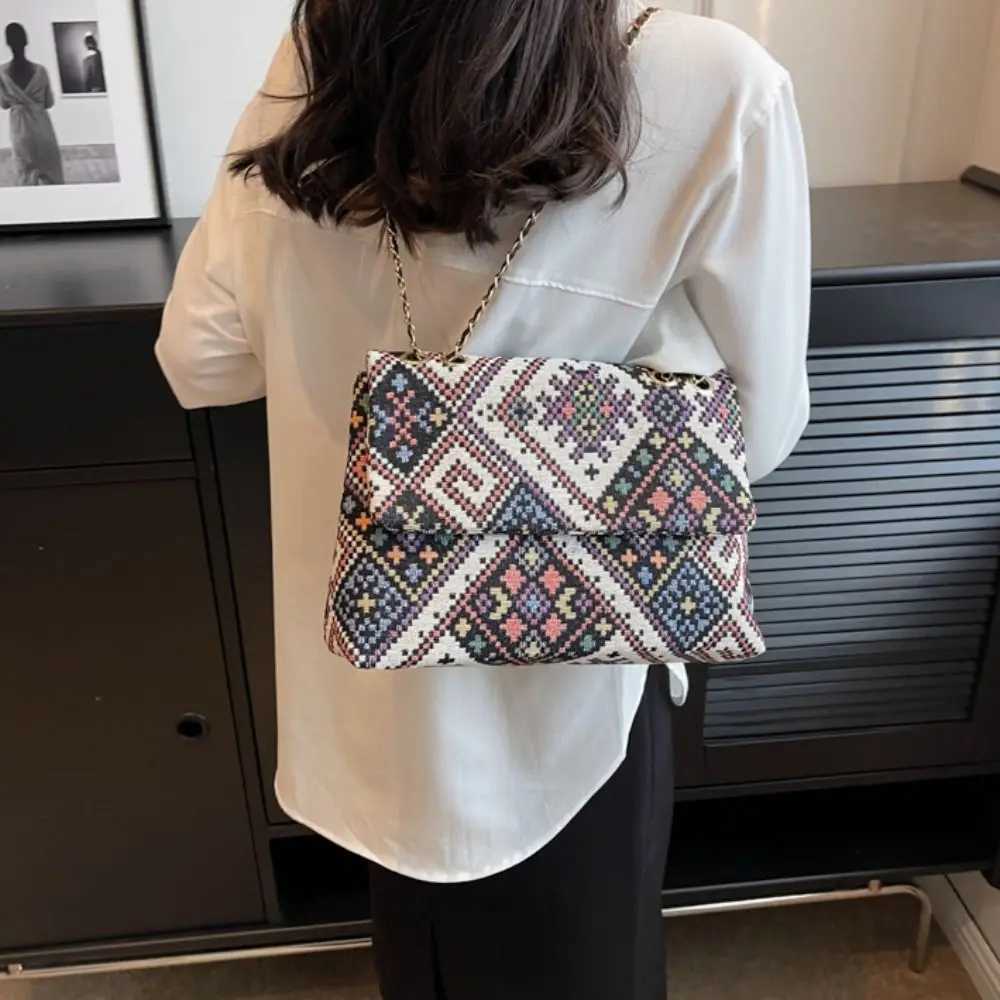 Large Capacity Shoulder Bag Bohemian Style Crossbody Bag Vintage Hobo Bag Messenger Bag for Ladies Z250512