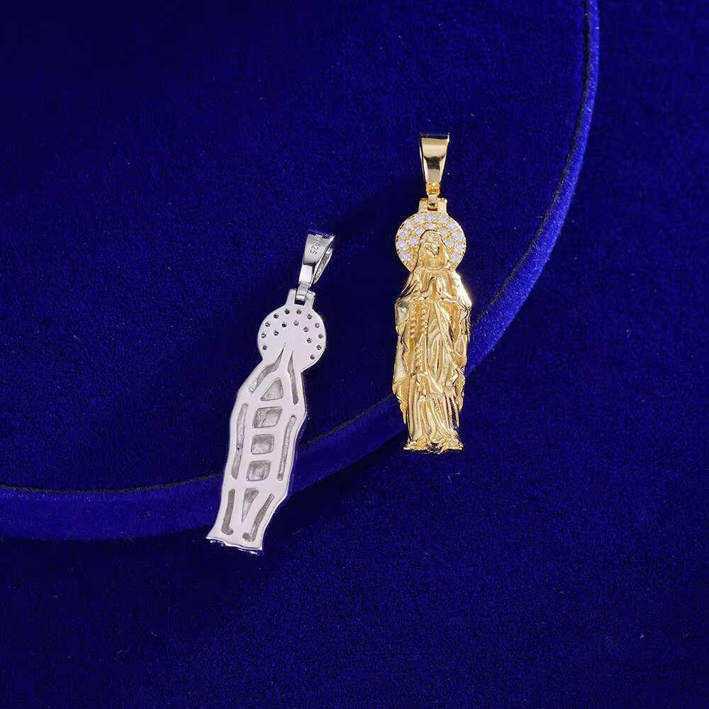 Fashion High Quality Jewelry Iced Out Cubic Zircon Diamond Gold Plated Brass Jesus Pendant for Party Gift