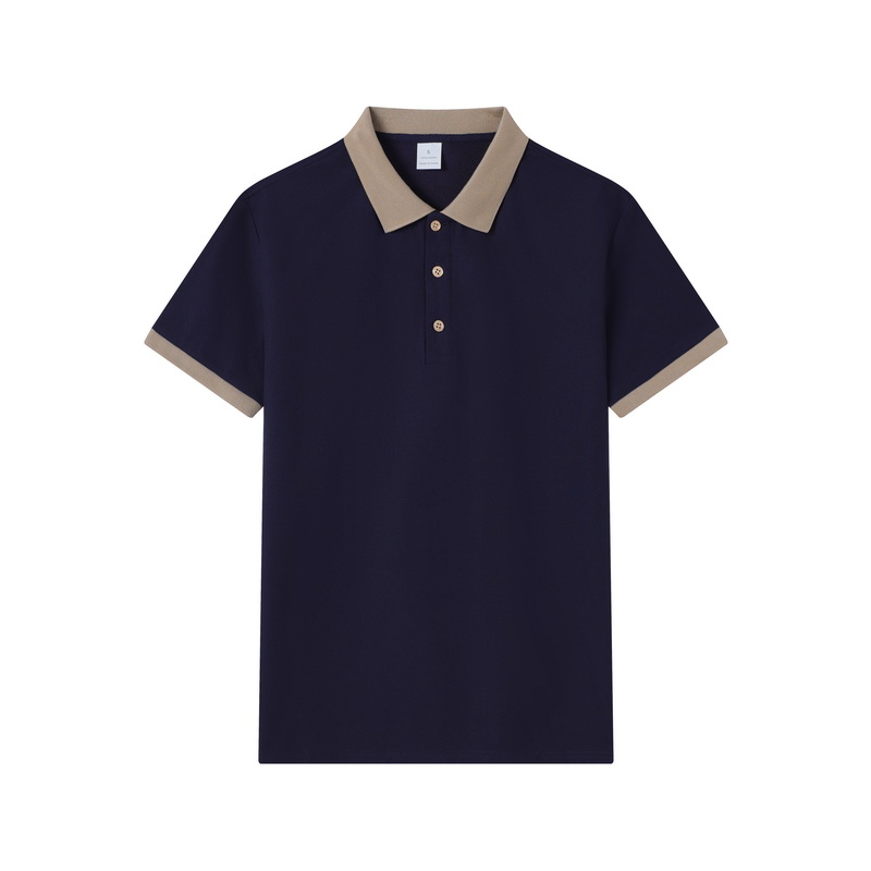 Polo shirt men's breathable lapel T-shirt commuting short sleeved breathable quick drying clothes
