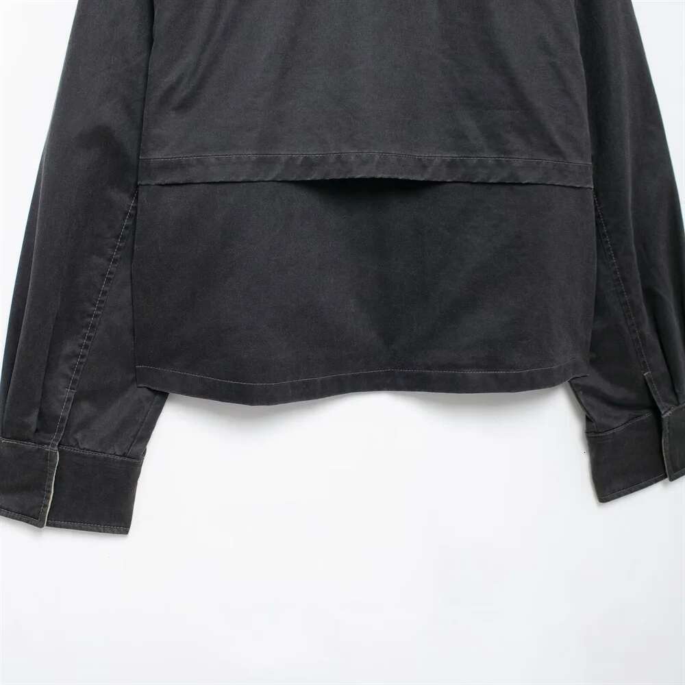 BM&MD&ZA women's autumn winter new contrast color long-sleeved lapel jacket coat warm and thick