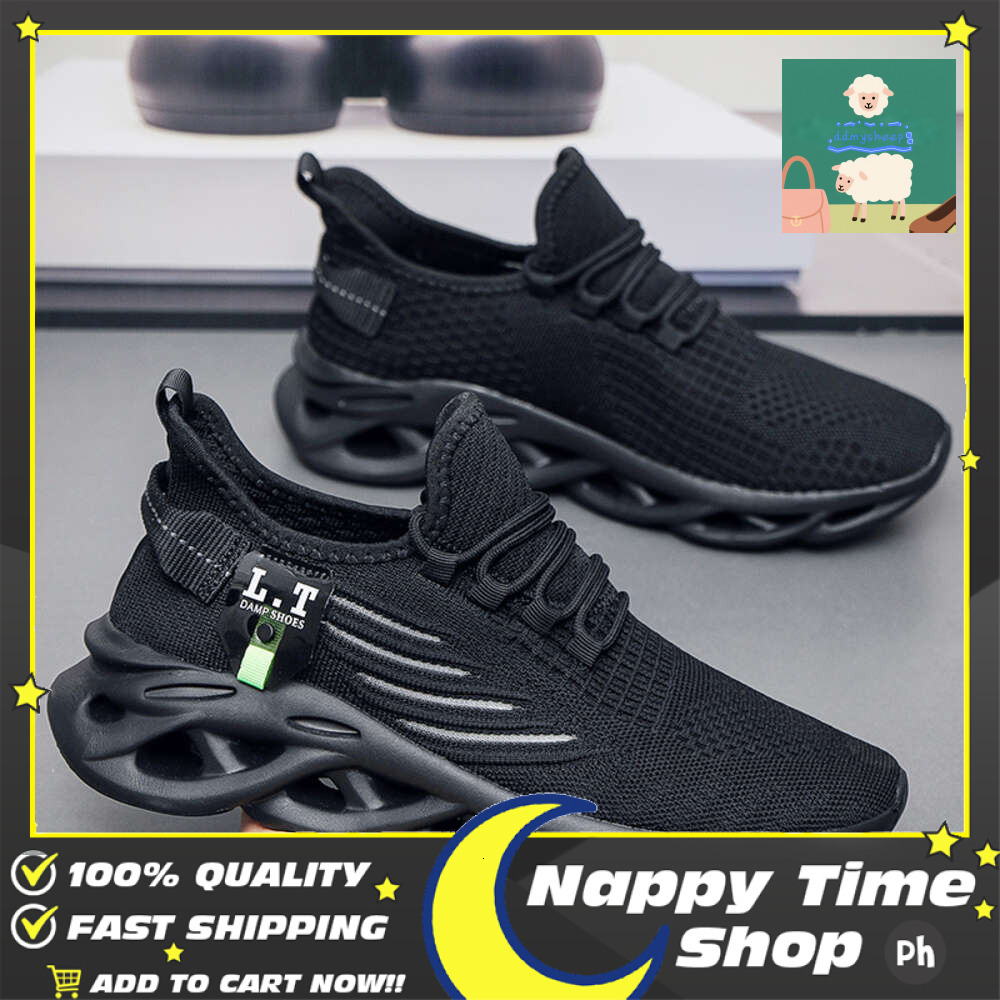 Ddmytiger White Running Black Jogging Casual Sneakers Outdoor Breathable Mesh Men Light Shock Absorption Sports Shoes Blue Outdoor Shoes