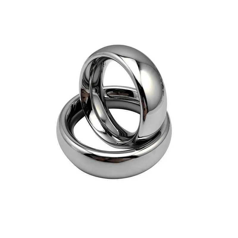 Metal large size Dia 57mm Heavy Duty male Ball Scrotum Stretcher penis lock bondage cock Ring Delay ejaculation BDSM Sex Toy men W250512