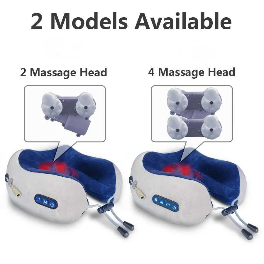 Rechargeable Neck Massager U shaped Pillow Multifunctional Portable Shoulder Cervical Massager Outdoor Home Car Relaxing MassageW250512