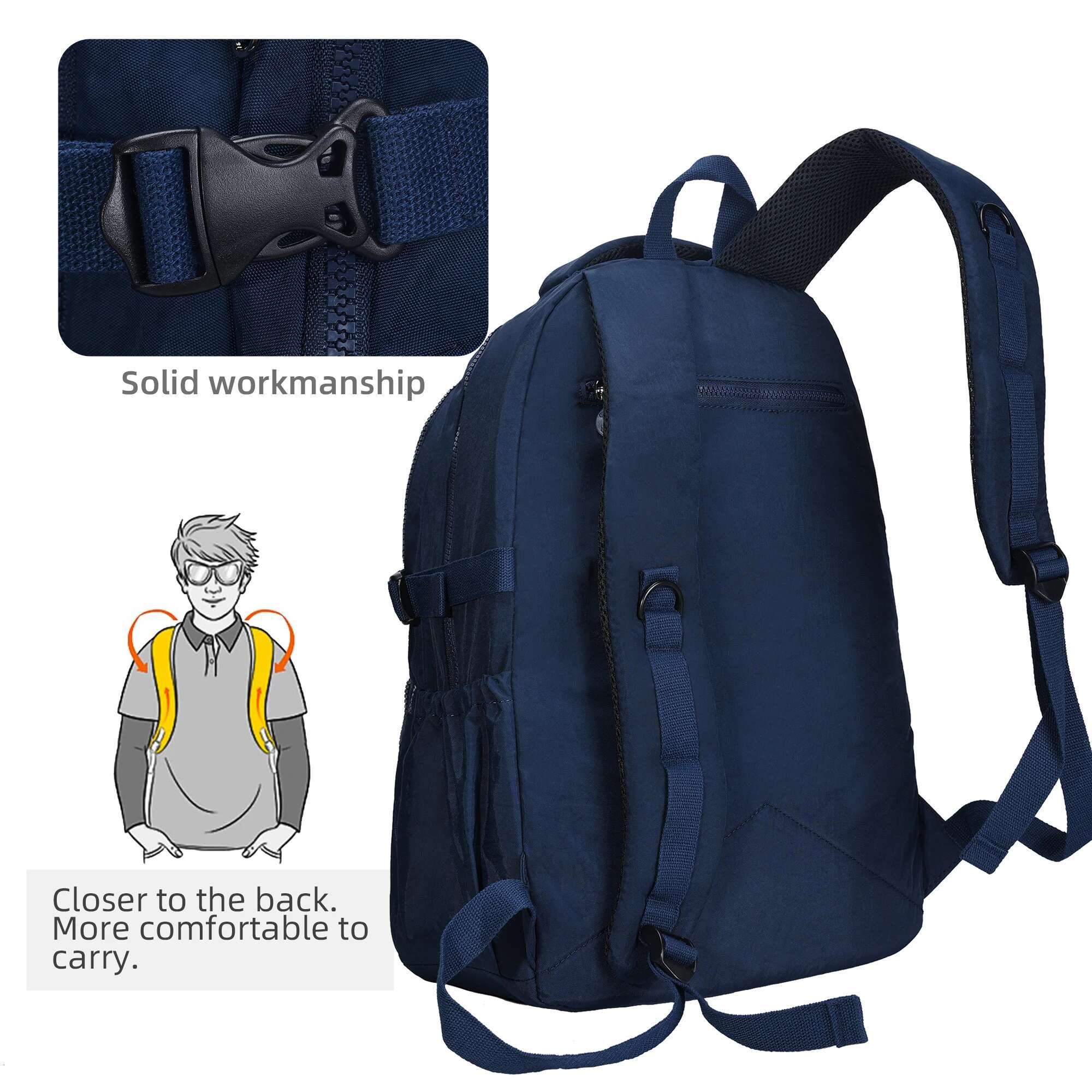 Girls Casual Travel Teenager Multi Waterproof School Bag Daypacks Large Backpack for Women