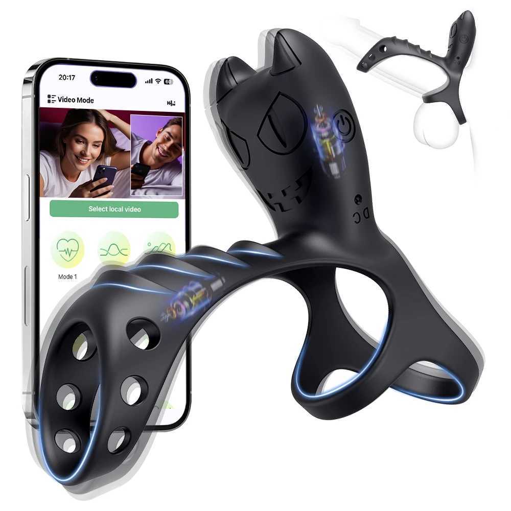 Vibrating Cockring Penis Ring for Men Delay Ejaculation Penisring Clitoral Stimulator Penetration Vibrator Adult Sex Toys W250512