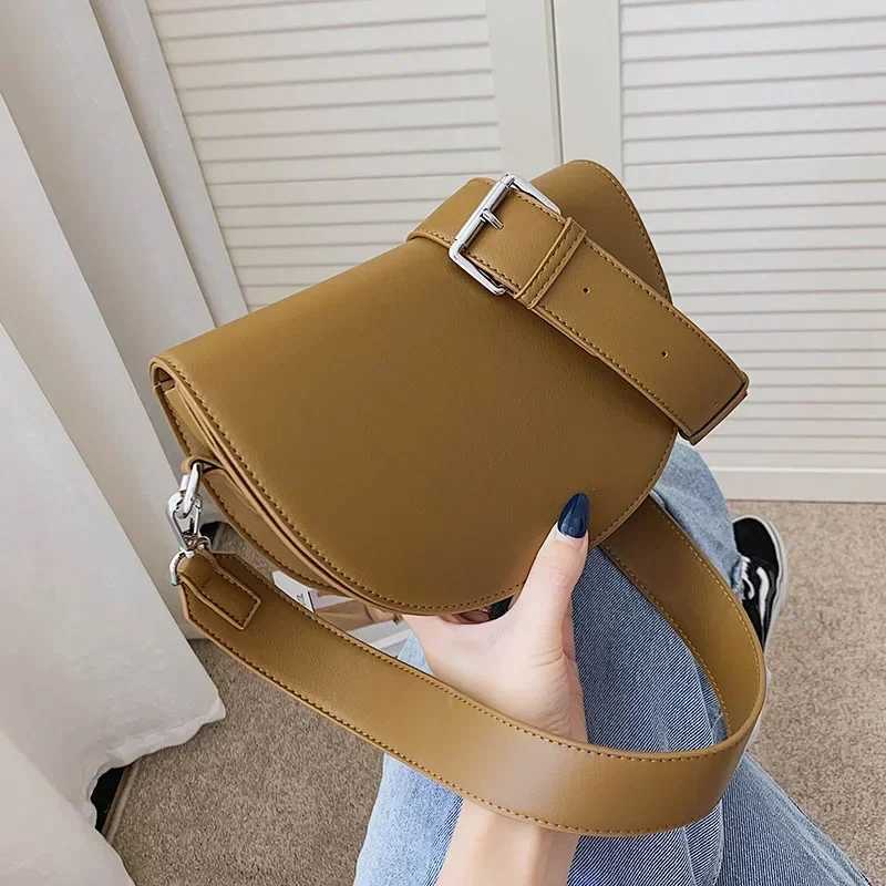 Solid Saddle Bag High Quality Shoulder Designer Bags for Women 2025 New Simple Ladies Crossbody Bag Handbags Z250512