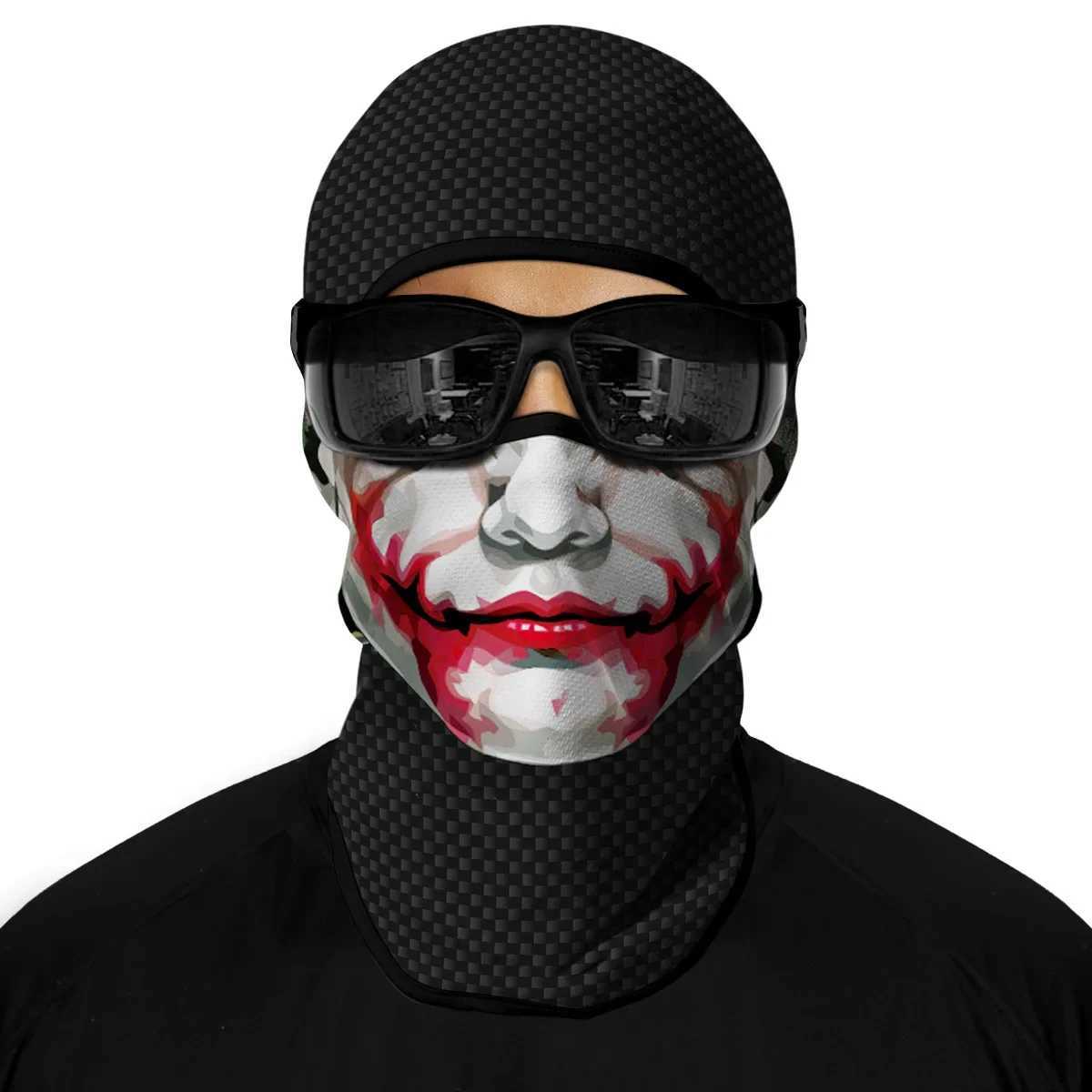 3D Balaclava Black Mask Ghost Headgear Skull Beanies Hat Winter Full Face Mask Motorcycle War Game Airsoft Military Tactical CapW250512