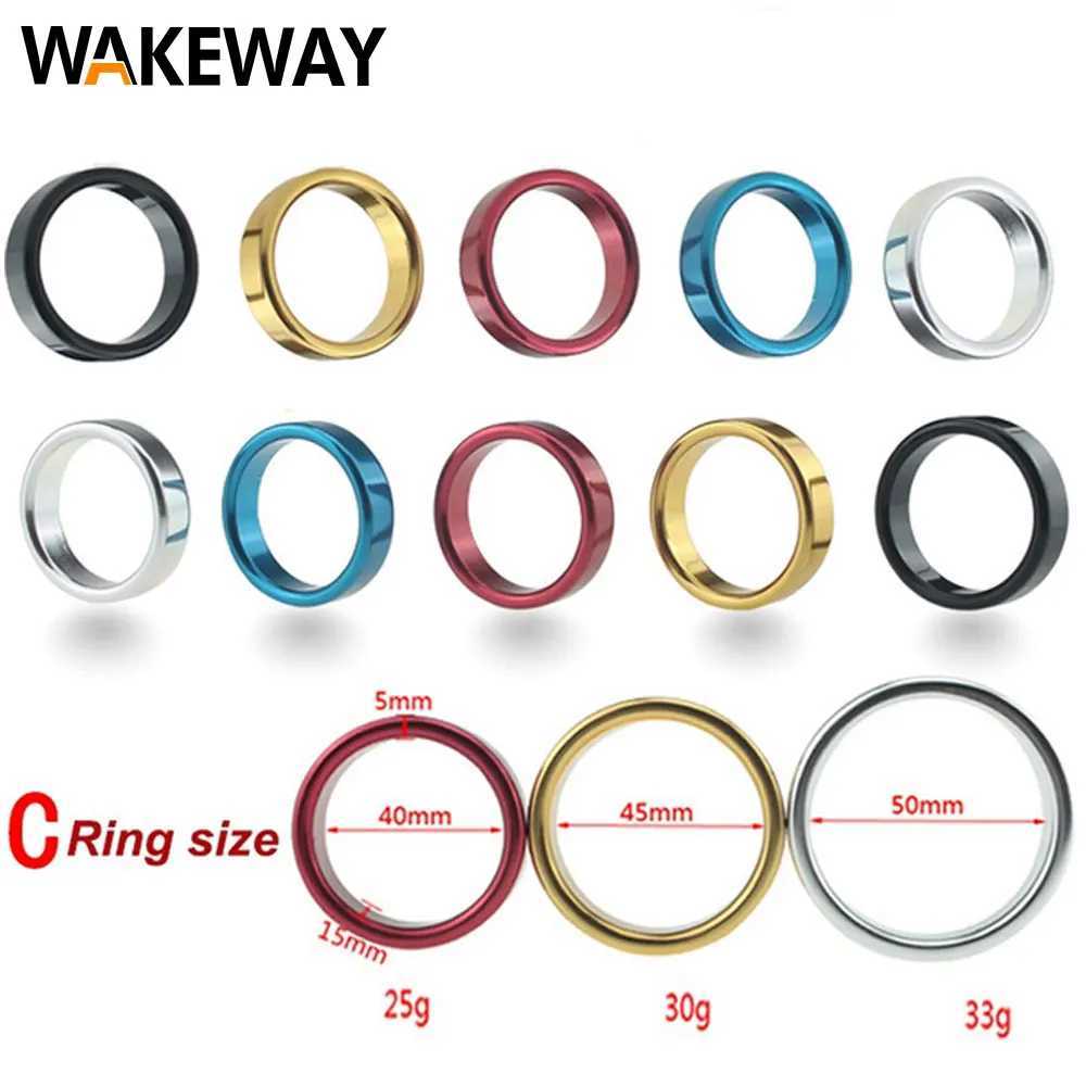 WAKEWAY 40MM 45MM 50MM Stainless Steel Metal Mens Fashion Ring Penis Delayed Ejaculation Ring W250512