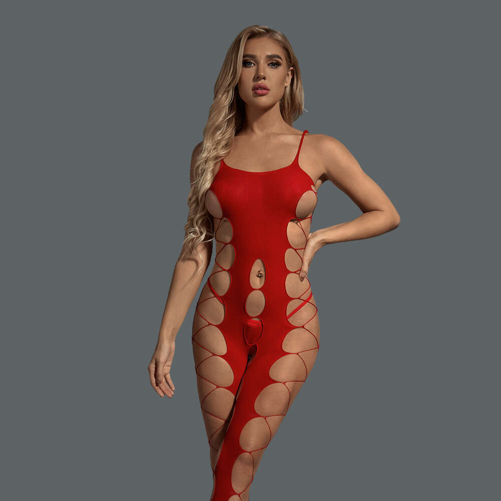 Patent Leather Sexy Lingerie Sexy Lingerie Suspender White Jumpsuit Open Mode No Take Off Passionate Mesh Suit Tight Fitting Party Girl KQ