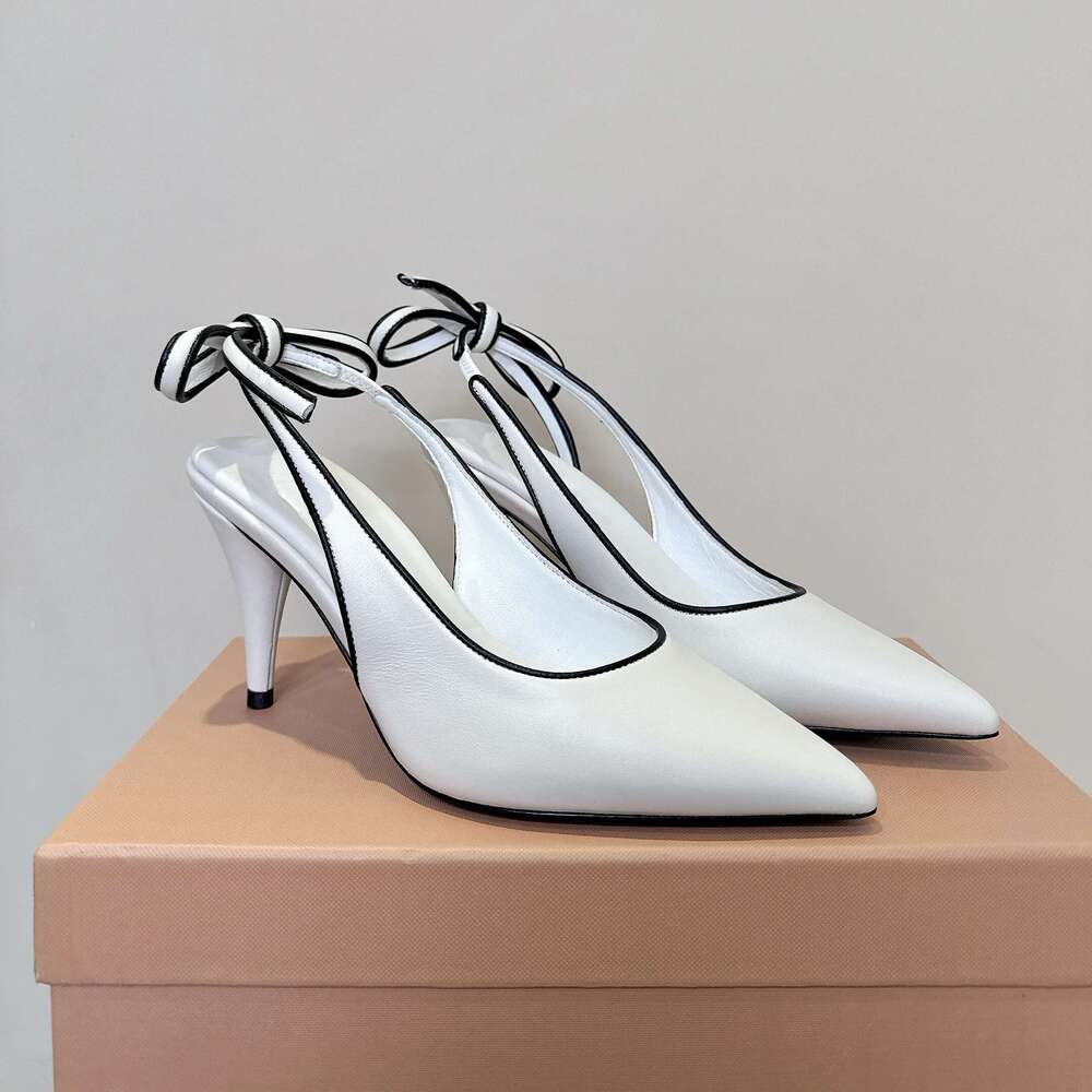 New Women Genuine Leather Pumps Slingabacks Super High Heels Sandals Ankle Strap Summer Designer Shoes Zapatillas De Mujer