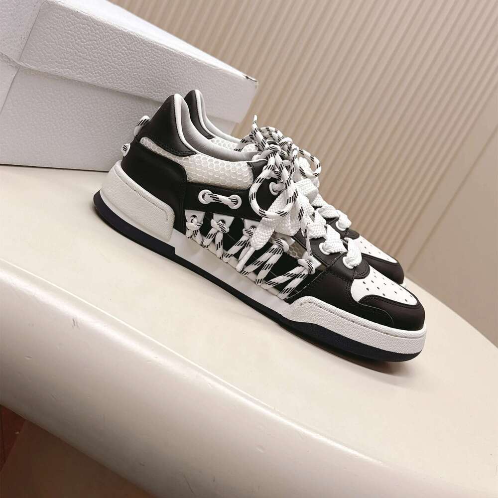 New Women Size35-44 Genuine Leather Couple Sneakers Hollow Sports Mixed Colors Flats Designer Shoes Zapatillas De Mujer