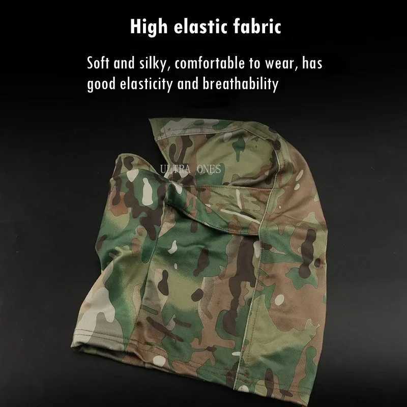 Tactical Full Face Headgear Shooting Mask Airsoft Combat Camouflage Balaclava Hat Outdoor Sports Hunting Hiking Scarves MasksW250512
