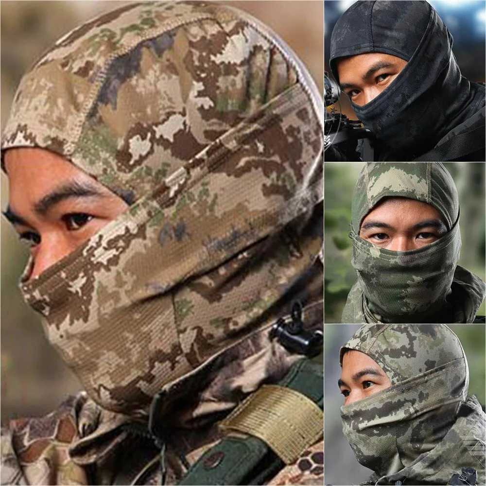 Balaclava Face Mask UV Protection Hood Tactical for Cycling Fishing Hunting Balaclava Outdoor Neck Gaiter Cap Ski Bicycle HatW250512