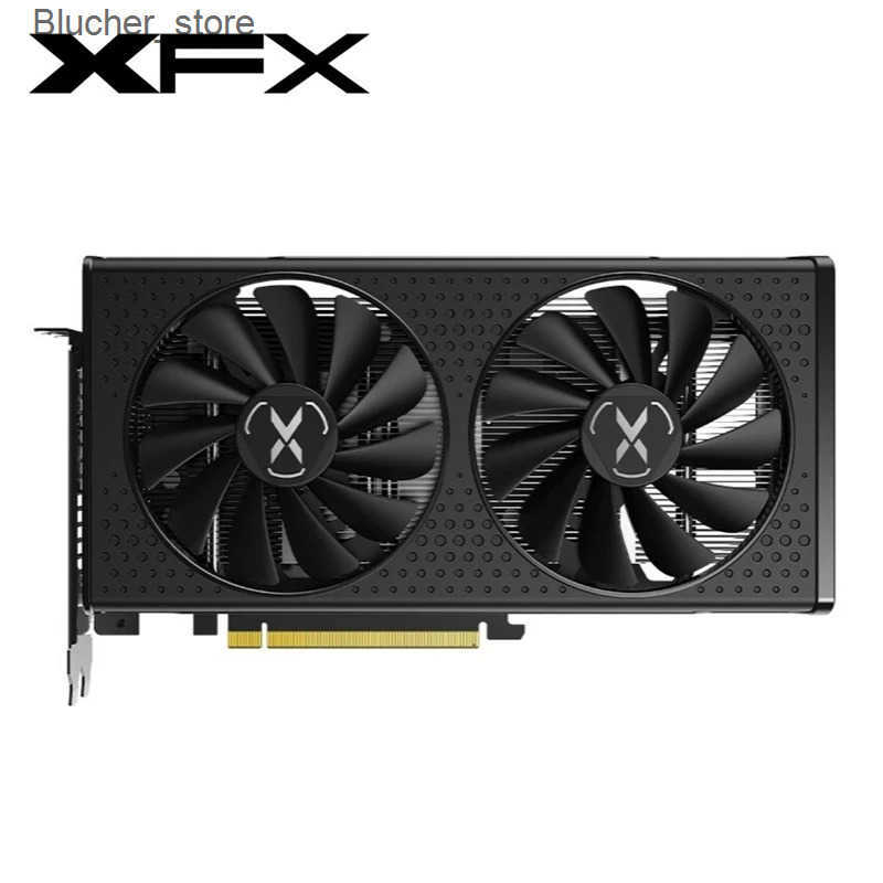 USED XFX RX 6600 6600Xt 8Gb Graphics Card AMD GPU Radeon Rx6600xt Rx6600 XT Gddr6 Video Cards PC Computer Game Z250512