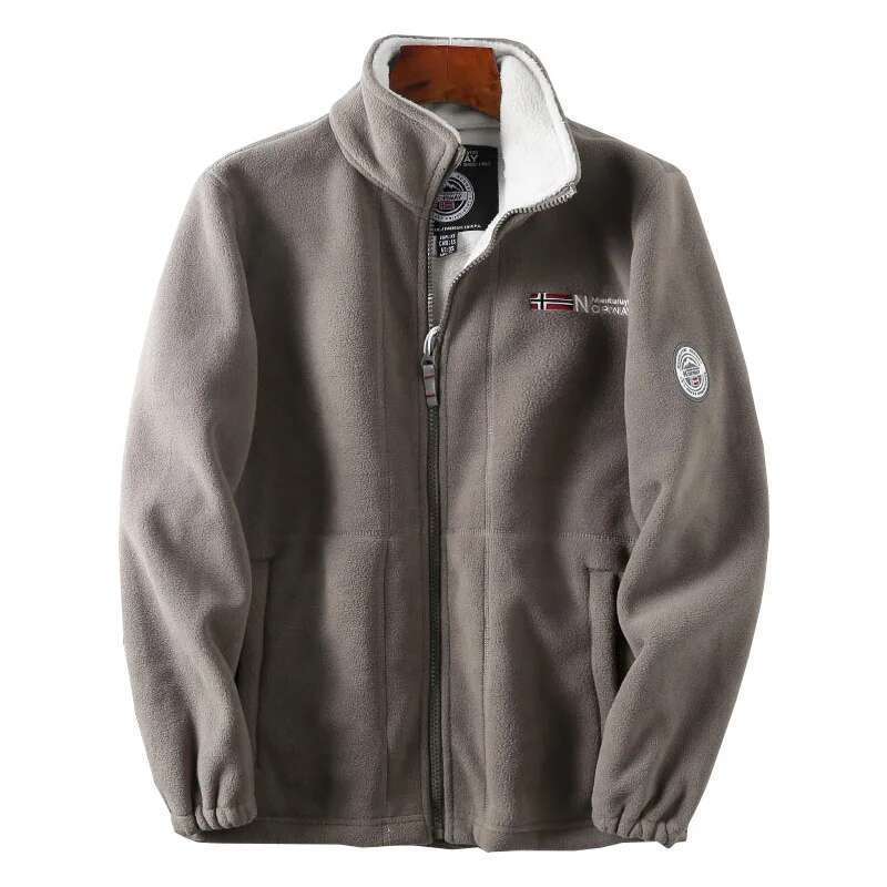 FGKKS 2023 Brand Casual For Men Thickened Wool High Quality Design Warm Fashion Jacket Male