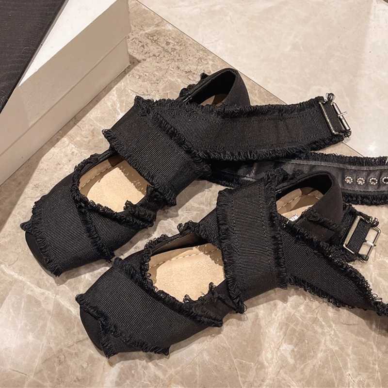 Flats Women Ballet Dance Shoes Designer Cozy Dress Womans Sandals Summer 2025 Fashion Brand Elegant Classic Womens Shoes M250512