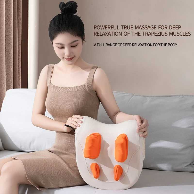 SPA Portable Pillow Massager Lazy Person Leading Shoulder Professional Super Strong Neck Massage Wireless Warm Pillow Type MassageW250512