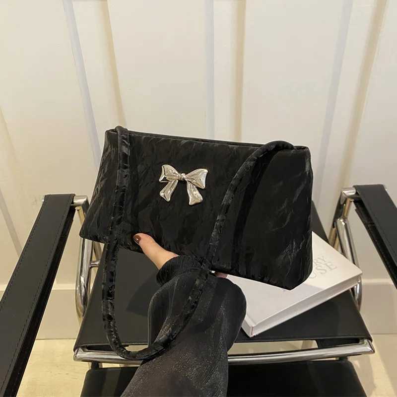 Fashion Bow Decoration Womens Shoulder Bag For Daily Used Square Casual Ladies Handbags Designer Underarm BagsW250512