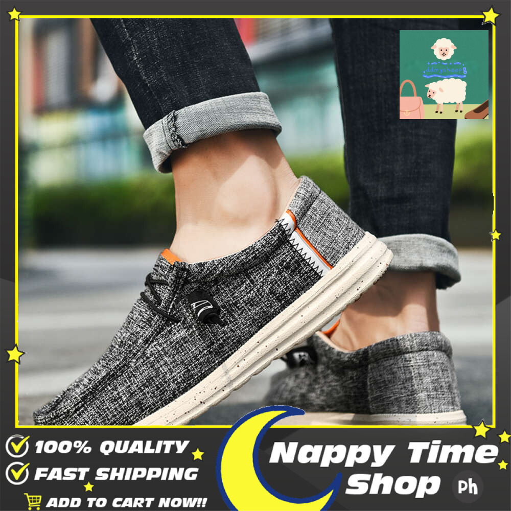 Ddmytiger Shoes Summer Canvas For Men Classic Loafers Breathable And Comfortable Outdoor Slip On Walking Sneakers Outdoor Shoes
