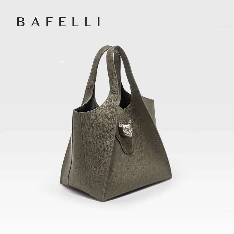 BAFELLI 2025 Women's HANDBAG TOTE TRAVEL BAGS GENUINE LEATHER CASUAL FASHION BRAND UNISEX PURSE BUSINESS STYLISH DESIGNER