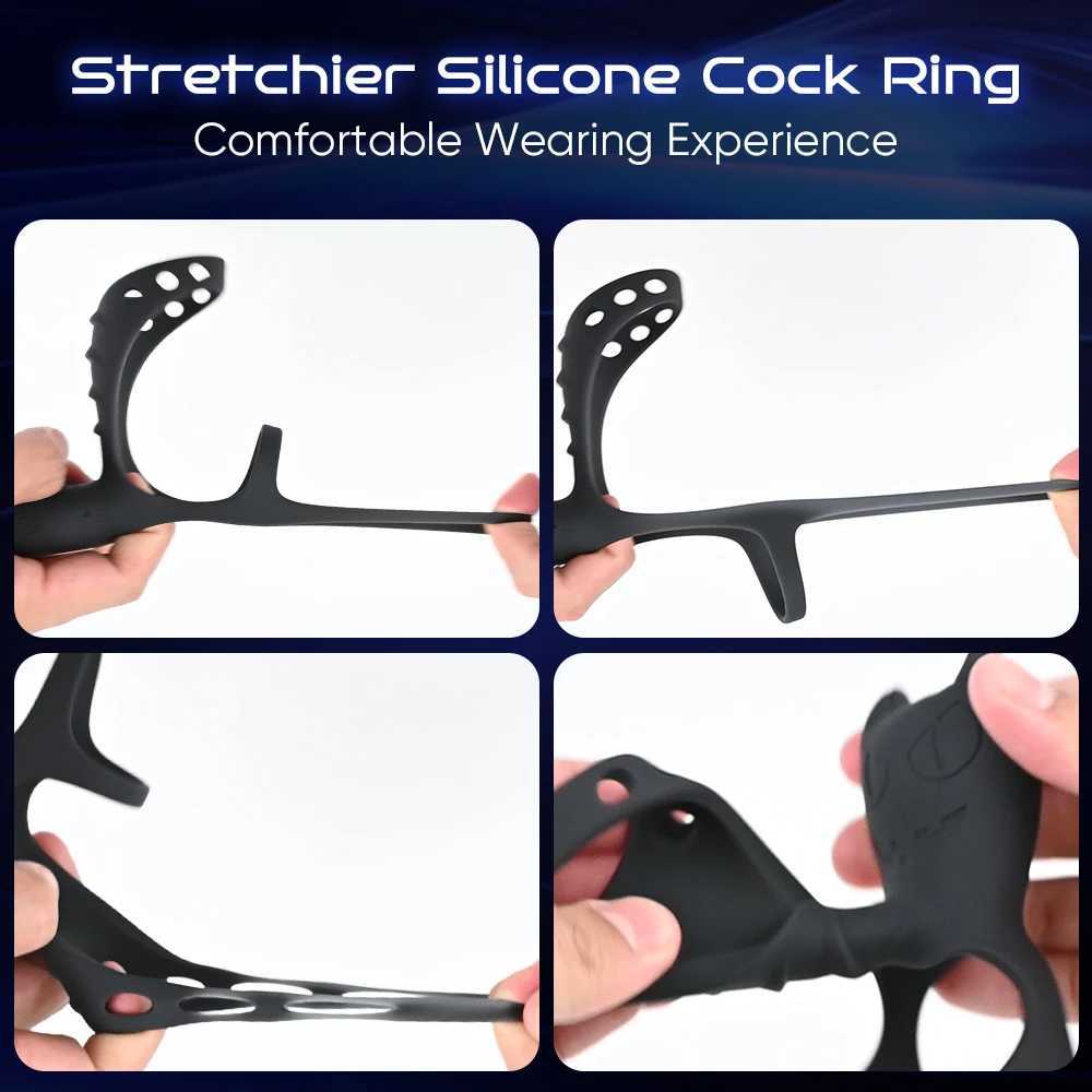 Vibrating Cockring Penis Ring for Men Delay Ejaculation Penisring Clitoral Stimulator Penetration Vibrator Adult Sex Toys W250512