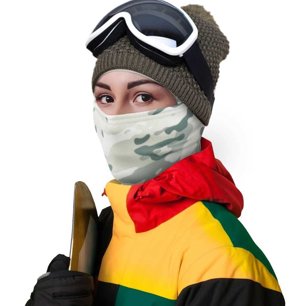 Winter Warmer Fleece Tactical Balaclava Full Face Mask Ski Paintball Running Hunting Hiking Cycling Sports Snowboard Scarf MenW250512