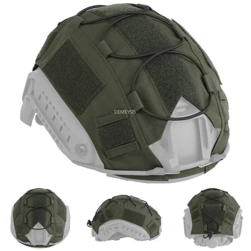 Airsoft Helmet Cover Camouflage Tactical FAST Helmet Cloth Hunting Shooting Helmet Accessories with Elastic CordW250512