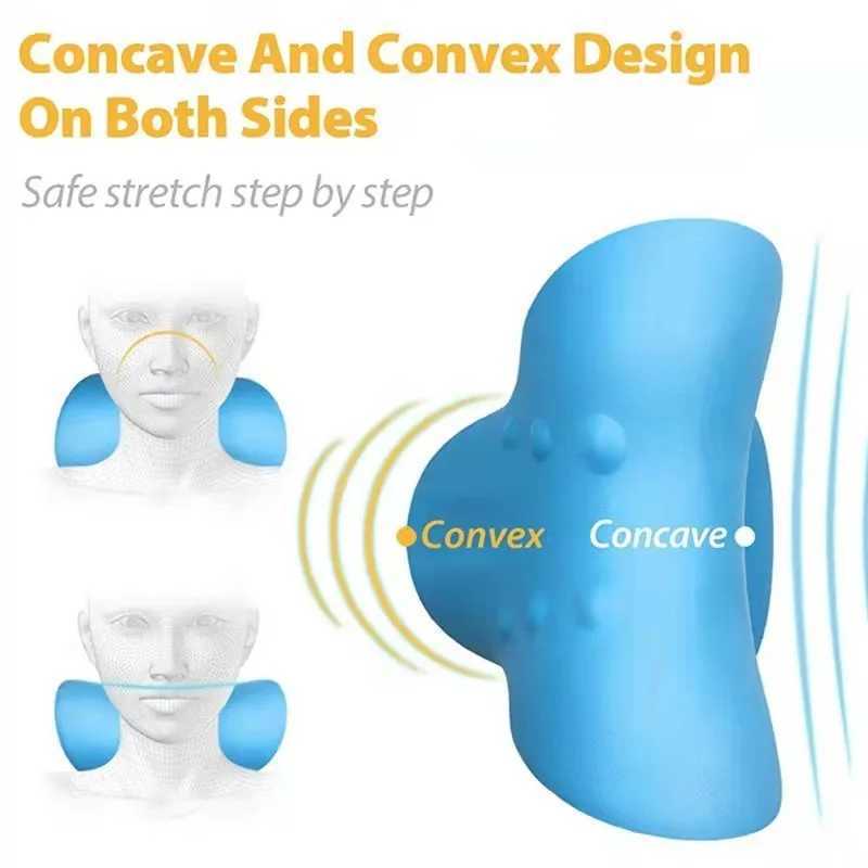 Neck Shoulder Stretcher Relaxer Cervical ropractic Traction Device Pillow for Pain Relief Cervical Spine Alignment GiftW250512