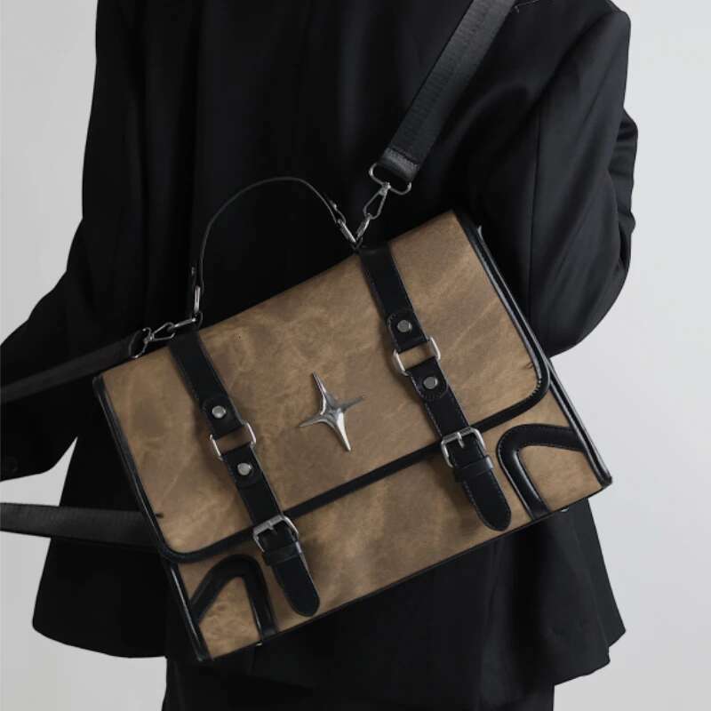 2025 New Trendy Fashion Students Schoolbags High-Capacity Preppy Women Shoulder Handbags Vintage Y2k Aesthetic Star Backpacks