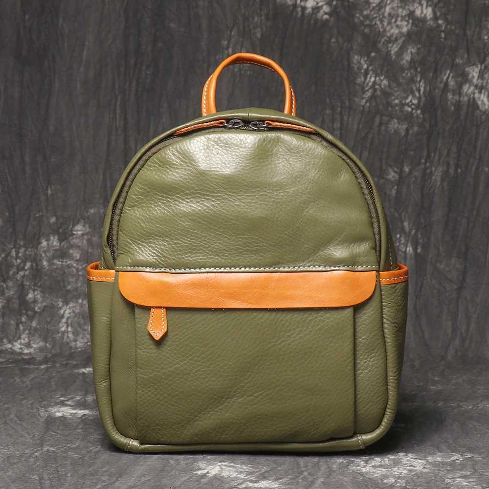 LUOKIR New Trendy Womens Small Backpack Versatile Fashion Leather Small Backpack Lightweight Casual Travel Bag School Bag Z250512