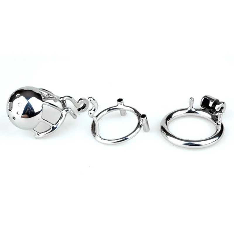 BLACKOUT New Arrival 316 Stainless Steel Male PA Chastity Device Penis Ring Cock Cage Adult Sex Toys Kidding Zone Bridge-01 W250512