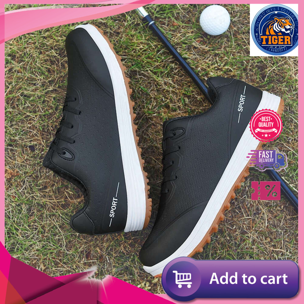 Ddmytiger Women Comfortable Waterproof Golf Sneakers Outdoor Walking Men Golfing Footwear Anti Slip Knob Athletic Golfer Shoes Outdoor Shoes