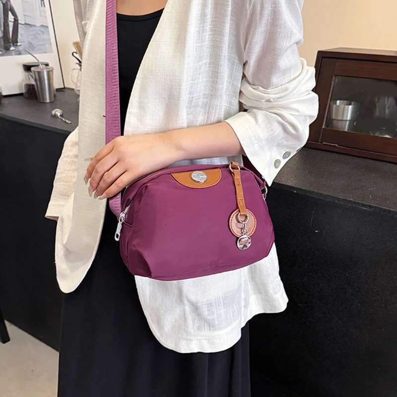 ddmy Crossbody Women Nylon Fashion Casual Ladies Large Capacity Waterproof Shoulder Messenger Bag Pillow Handbag Purse