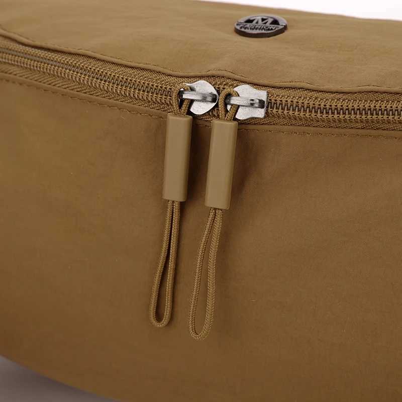 Luxury Designer Hobo Solid Color Satchel Womens Chest Bag with Wide Strap Nylon Waist Pack Fashion Fanny Shoulder BagXJ250512