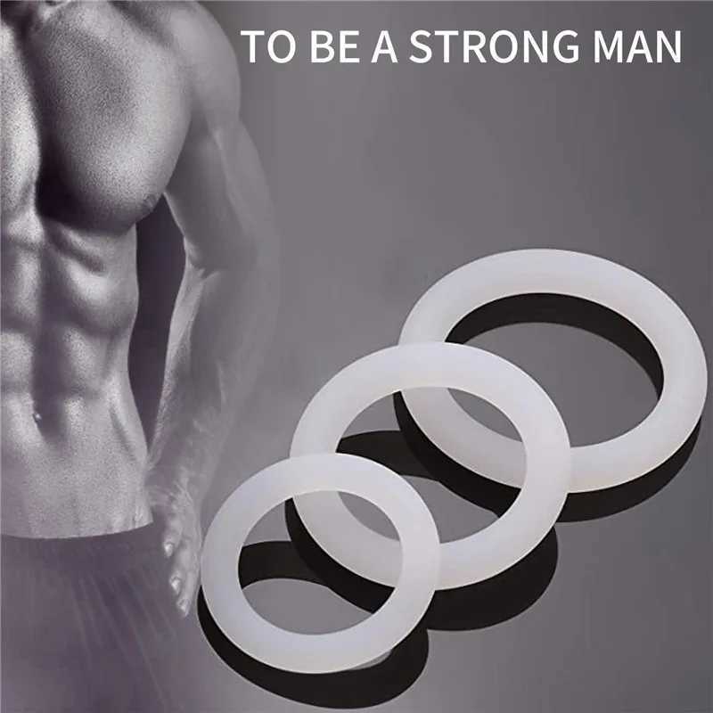 3pcs Cock Ring Colorful Penis Ring S/M/L Sex Toys for Men Cockring Rings Adult Toys Male Chastity Cock Cage Delay Time Sex Shop W250512