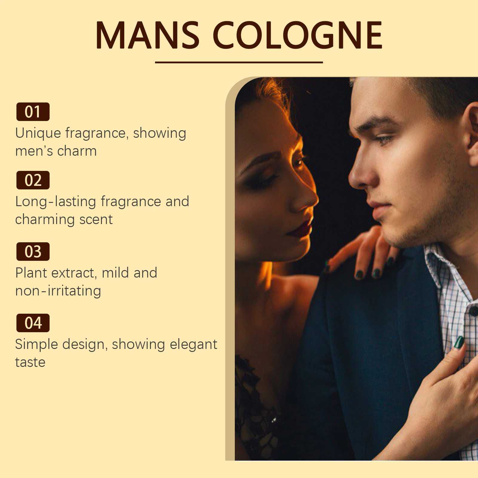 Roxelis 50ml Mens Charming Cologne Perfume Pheromone Refresh Exude Dating Atmosphere Lasting Scent Deodorant Cologne PerfumeXJ250512