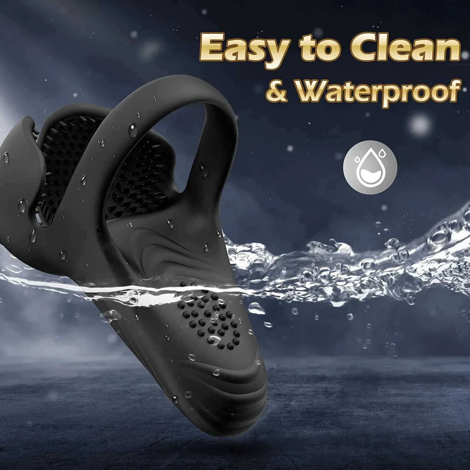 2024 New Male Testicle Massager Vibrator Cock Ring Scrotum Perineum Stimulator Sex Toys for Men Couples Adult Goods 18 W250512