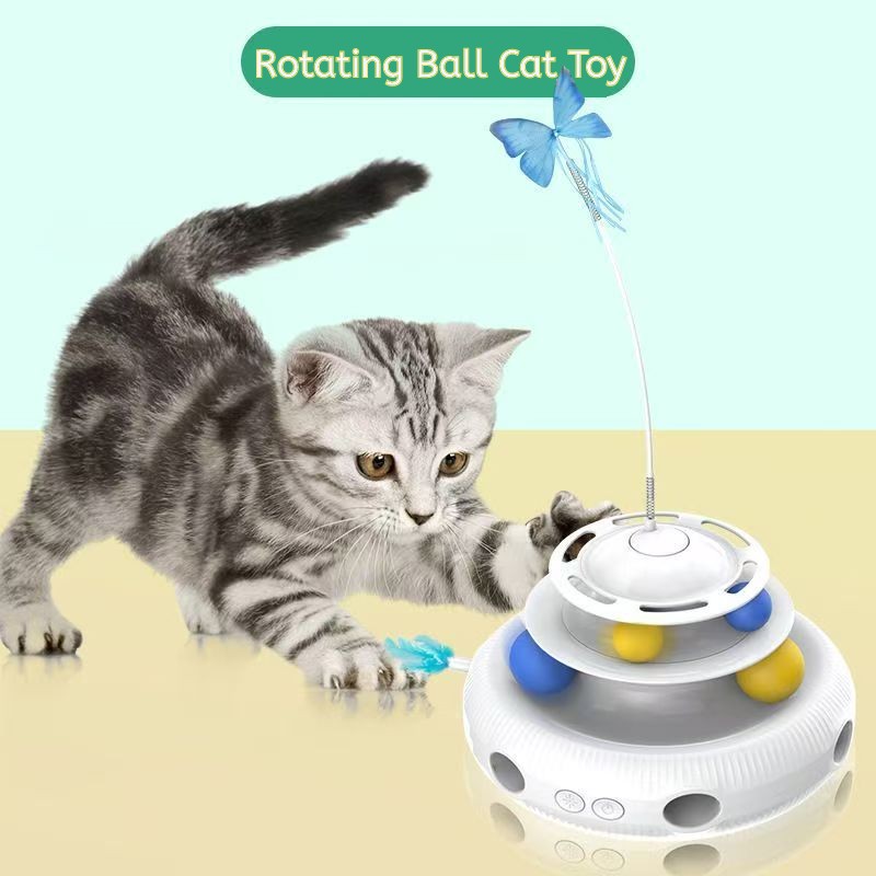 Electric Cat Toy Spinner - Interactive Pet Playtime Fun