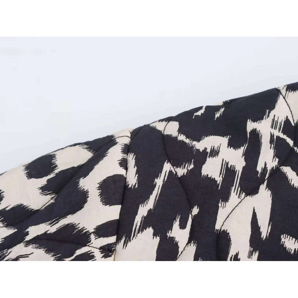 2024 Autumn New Product European And American Style Women's Snake Skin Fashion Printed Button Long Sleeve Jacket