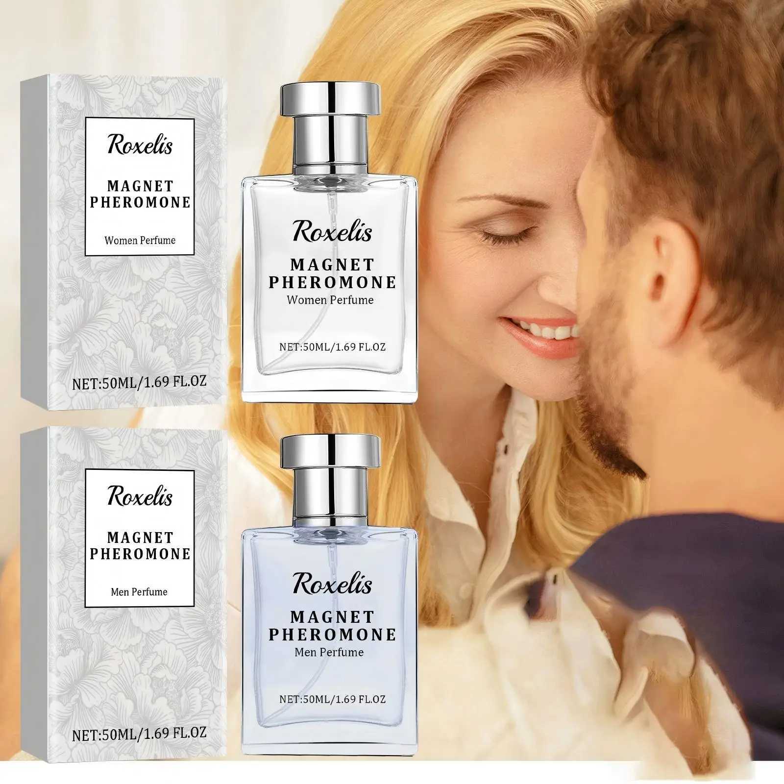 Roxelis 50ml Magnet Pheromone Perfume Men Women Lasting Fragrance Release Charming Dating Atmosphere Couple Gift Glamour PerfumeXJ250512