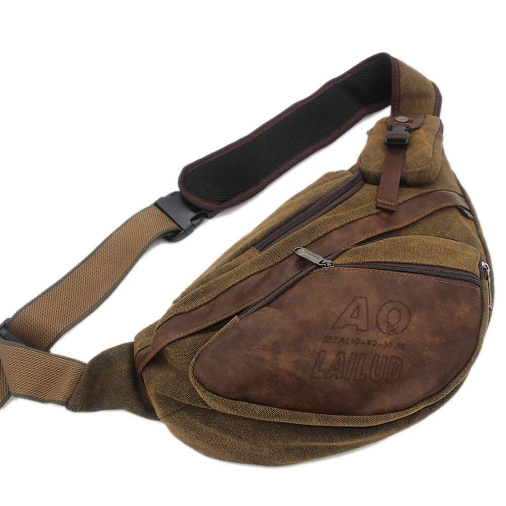 Men Sling Backpack Cross Body Messenger Chest Bag Rucksack Laptop Climb Military Sports Travel Canvas Male One Shoulder Bags