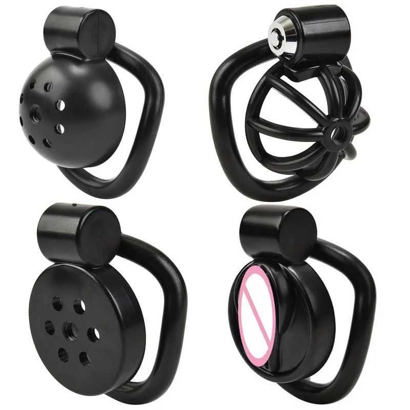 Male Penis Chastity Cage Set Small Bird Chastity Cage 5 Cock Rings With Urethral Sound Plug Penis Bondage Slave Man Sex Toy W250512