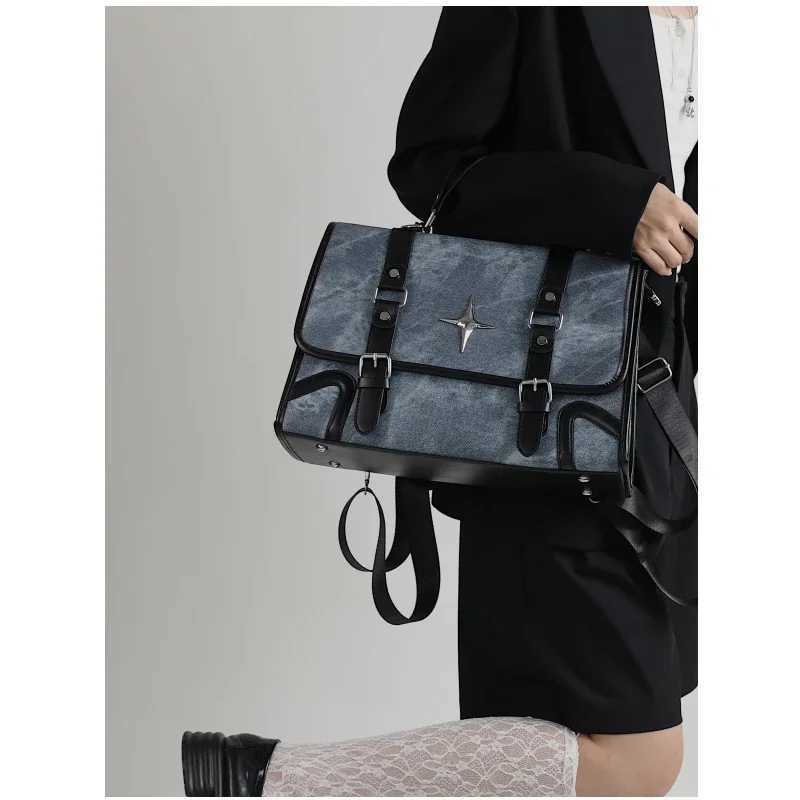 Miyagawa Womens 2023 New Fashion Student One Shoulder Crossbody Large Capacity College Style Spicy Y2k Backpack Z250512